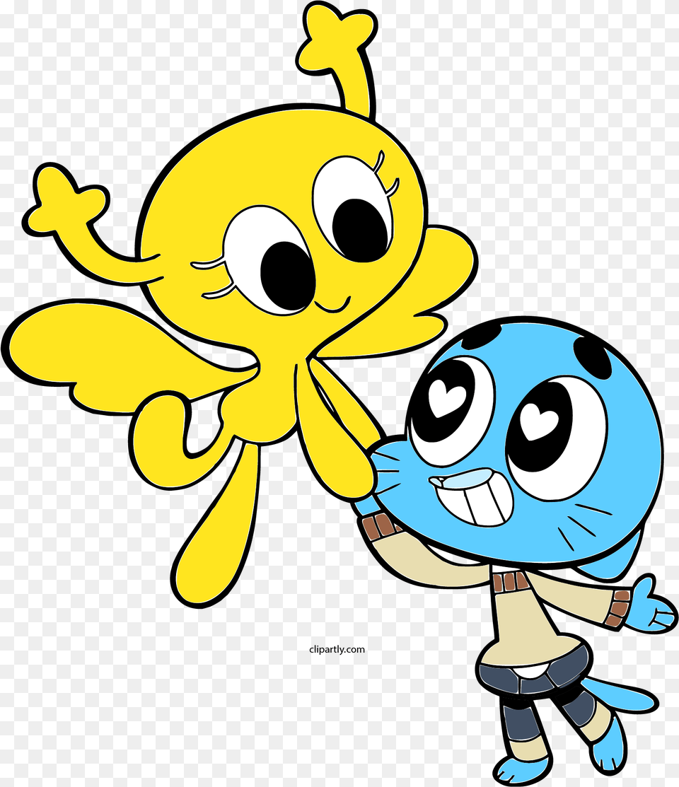 Gumball And Penny Love Gumball And Penny, Cartoon, Animal, Bear, Mammal Png