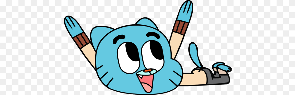 Gumball Lying Down, Brush, Device, Tool, Cartoon Free Png Download