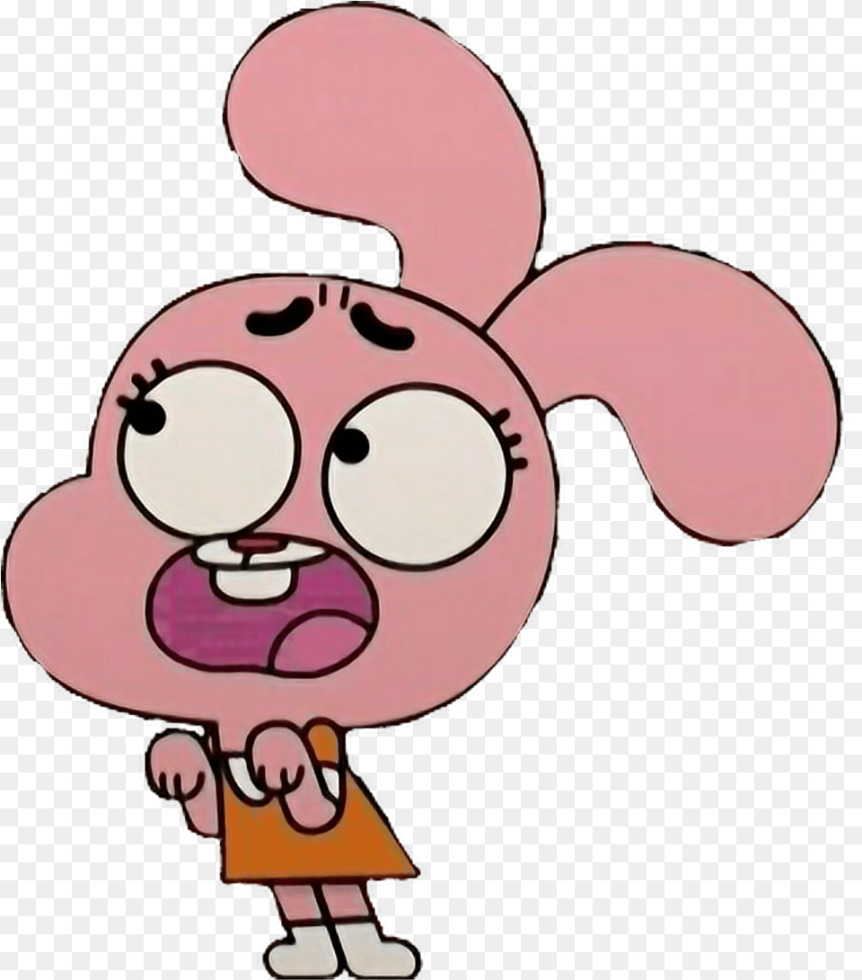 Gumball Sticker Anais Watterson, Cartoon, Baby, Person, Ping Pong Png Image