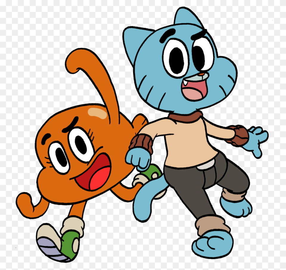 Gumball Y Darwin, Cartoon, Baby, Person, Face Free Png Download