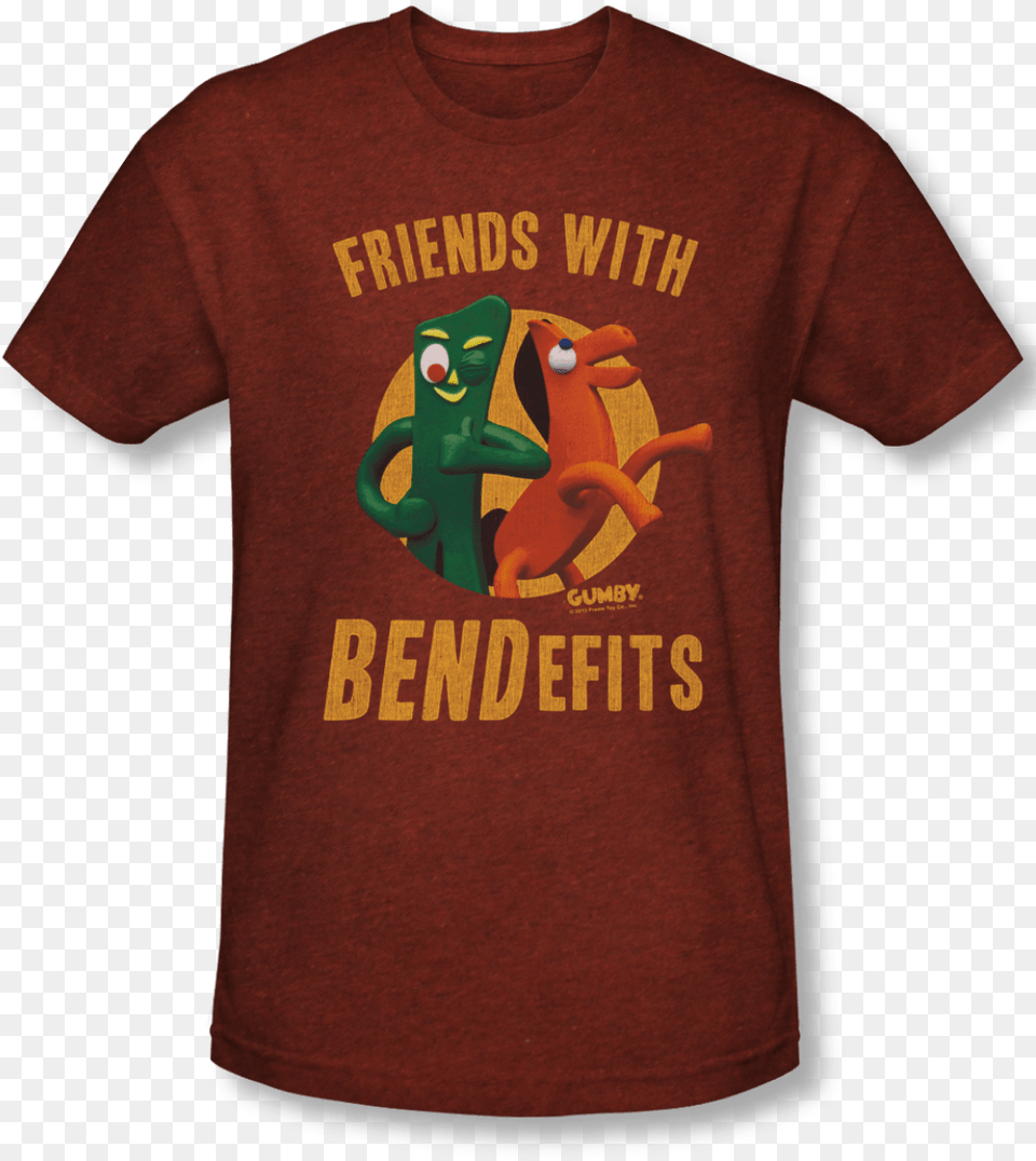 Gumby Friends With Bendefits T Shirt Gumby Bendefits, Clothing, T-shirt Free Transparent Png
