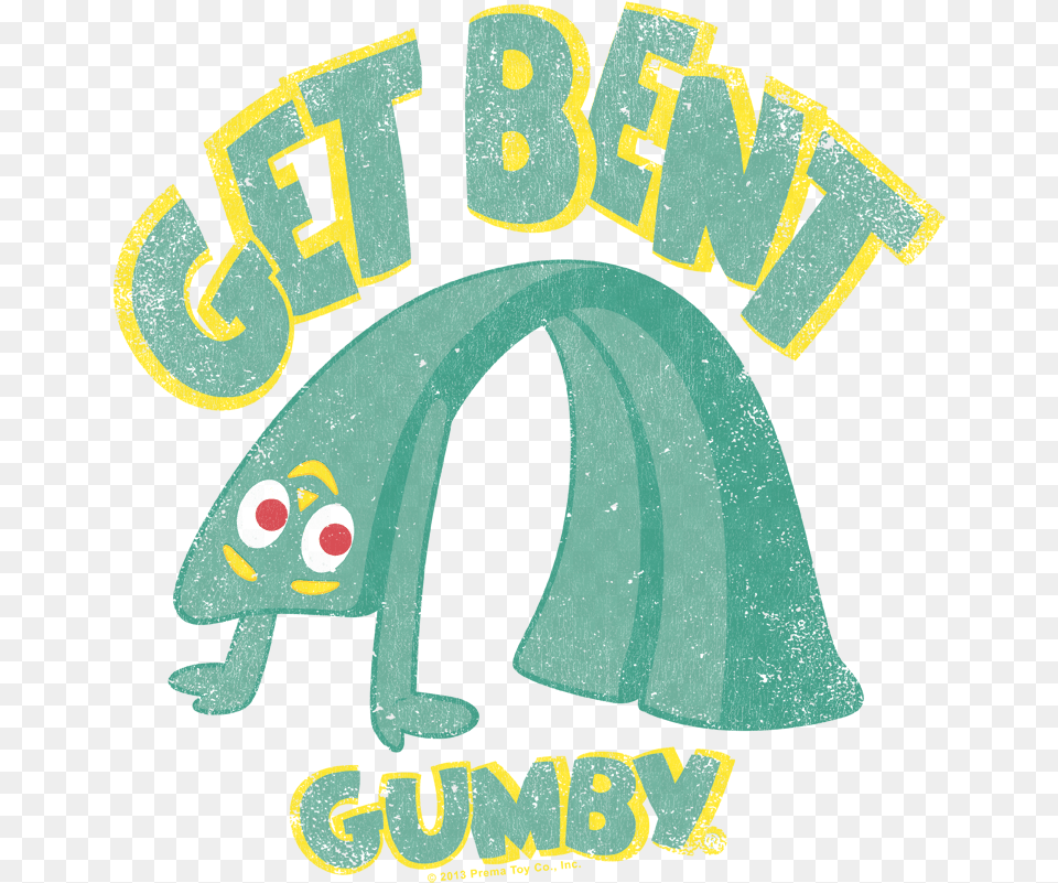 Gumby Get Bent Mens Regular Fit T Language, Outdoors, Nature, Bulldozer, Machine Png