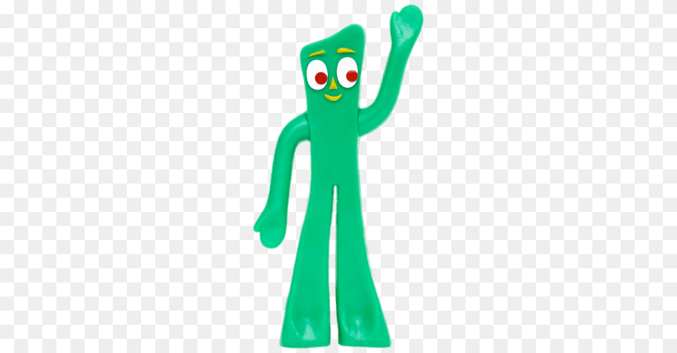 Gumby Holding Up His Hand, Green, Alien, Person Free Transparent Png