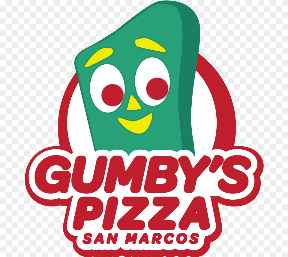 Gumby S Pizza Gumby Pizza, Food, Sticker, Sweets Free Png Download