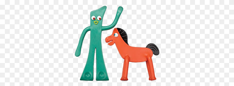 Gumby Standing Next To Pokey, Play Area, Toy Free Png
