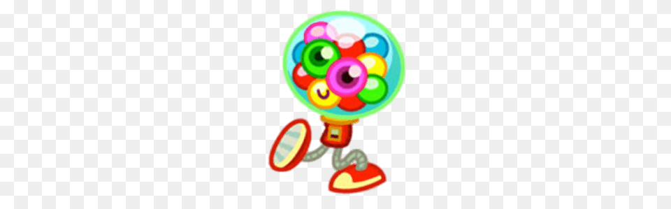 Gumdrop The Bendy Vendy Walking, Balloon, Toy, Rattle, Food Free Png