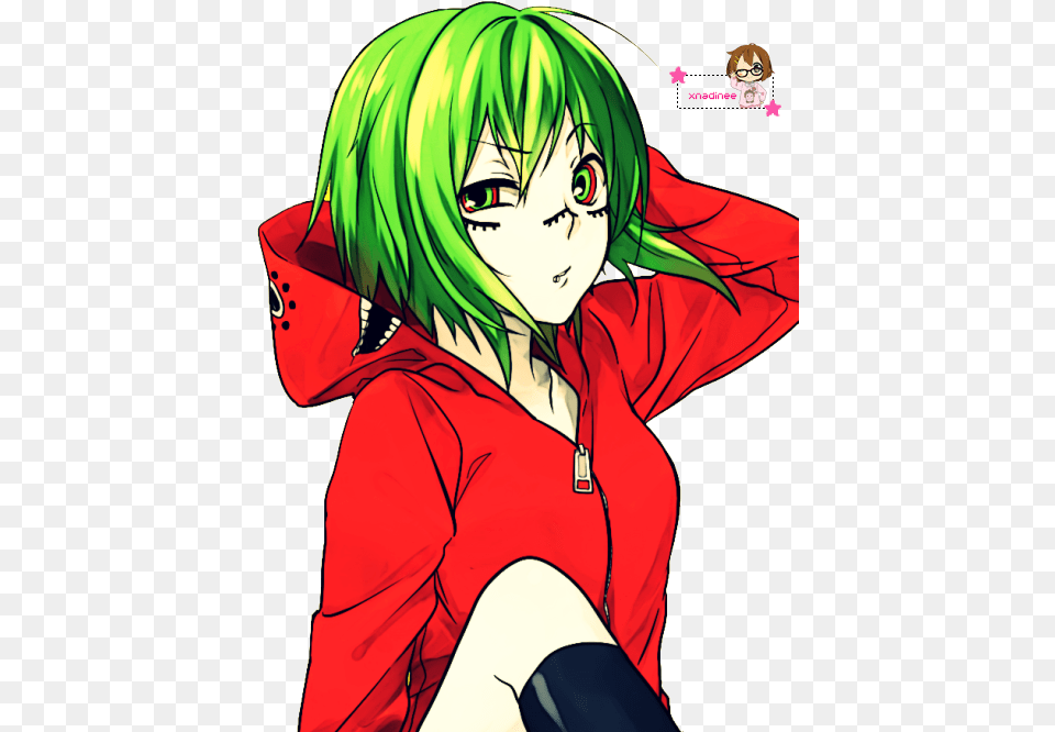 Gumi Vocaloid Aesthetic, Adult, Publication, Person, Woman Png Image