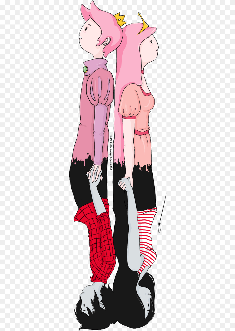 Gumlee And Bubbline By Aya Panda Marceline X Dulce Princesa, Book, Comics, Publication, Person Free Png