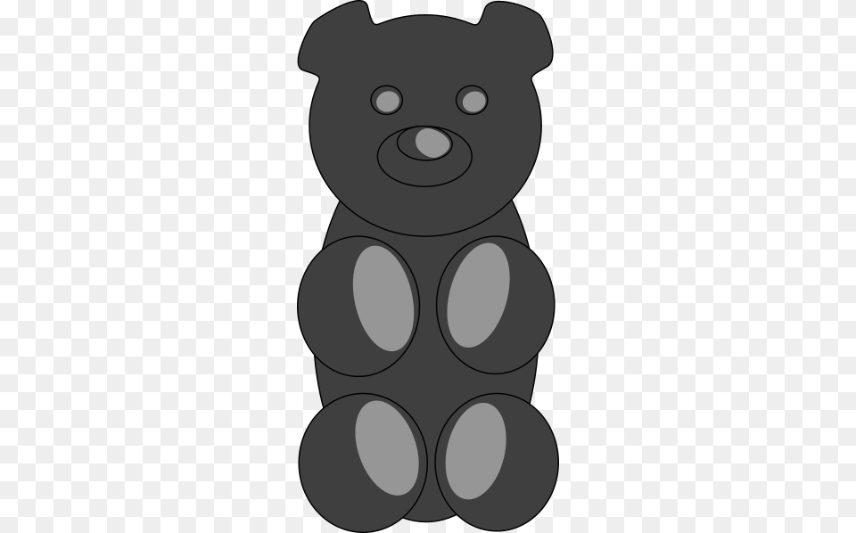 Gummy Bear Black Clip Art Png