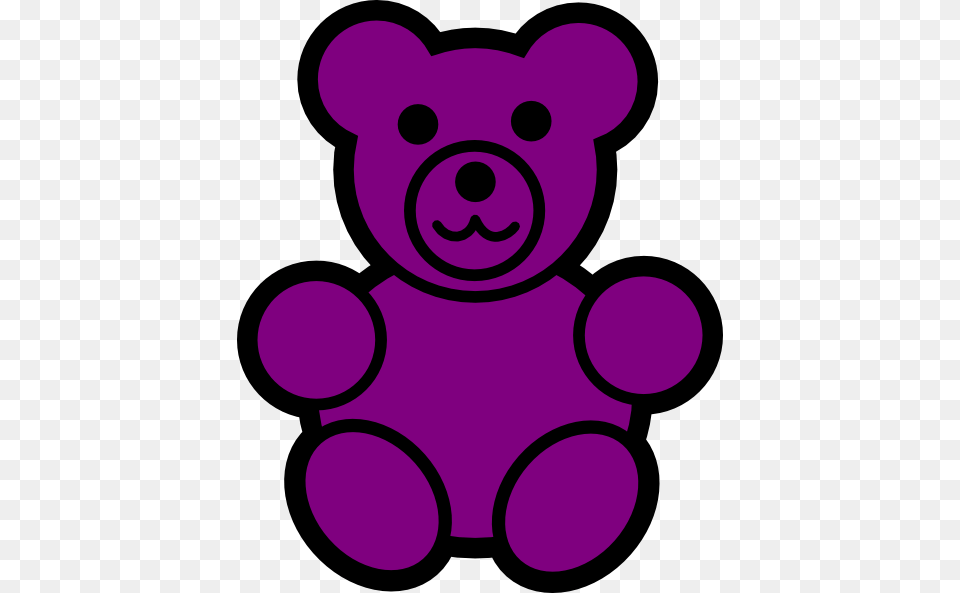 Gummy Bear Clip Art, Purple, Teddy Bear, Toy, Ammunition Free Transparent Png