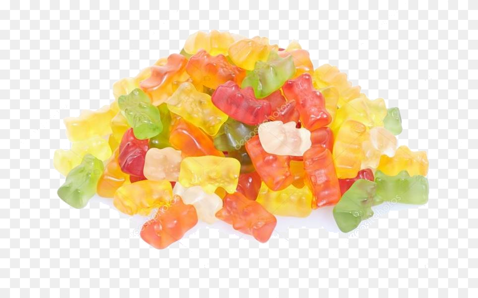 Gummy Bear Clipart Candy Turkish Delight Transparent Gummy Bear, Food, Jelly, Sweets Free Png Download