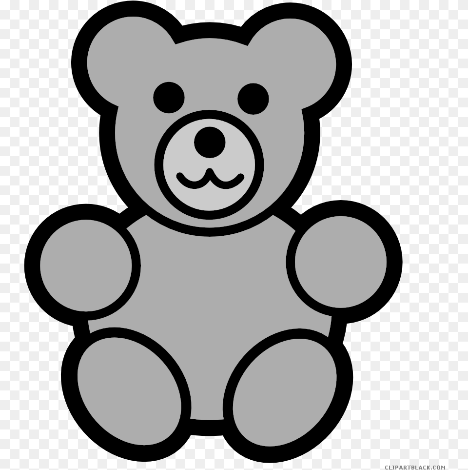 Gummy Bear Clipart Teddy Clipart Black And White, Teddy Bear, Toy, Animal, Mammal Png Image