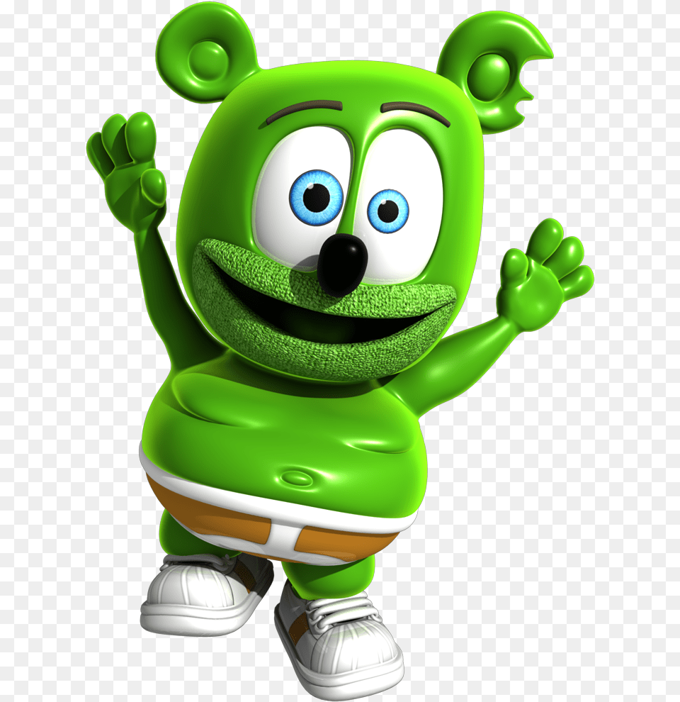 Gummy Bear Gets Youtube Serie Gummy Bear, Green, Toy, Mascot Png Image