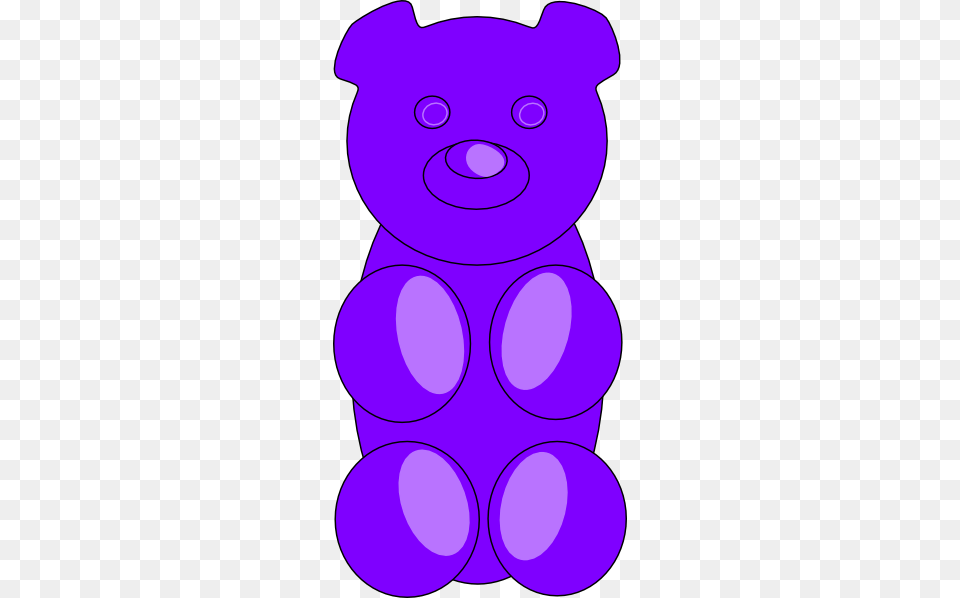 Gummy Bear Outline Clip Art, Purple, Lighting, Toy Free Png Download