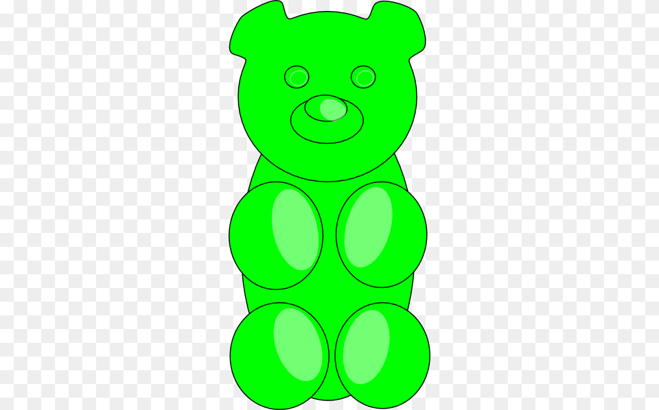 Gummy Bear Outline Clip Art, Green, Ammunition, Grenade, Weapon Free Png Download