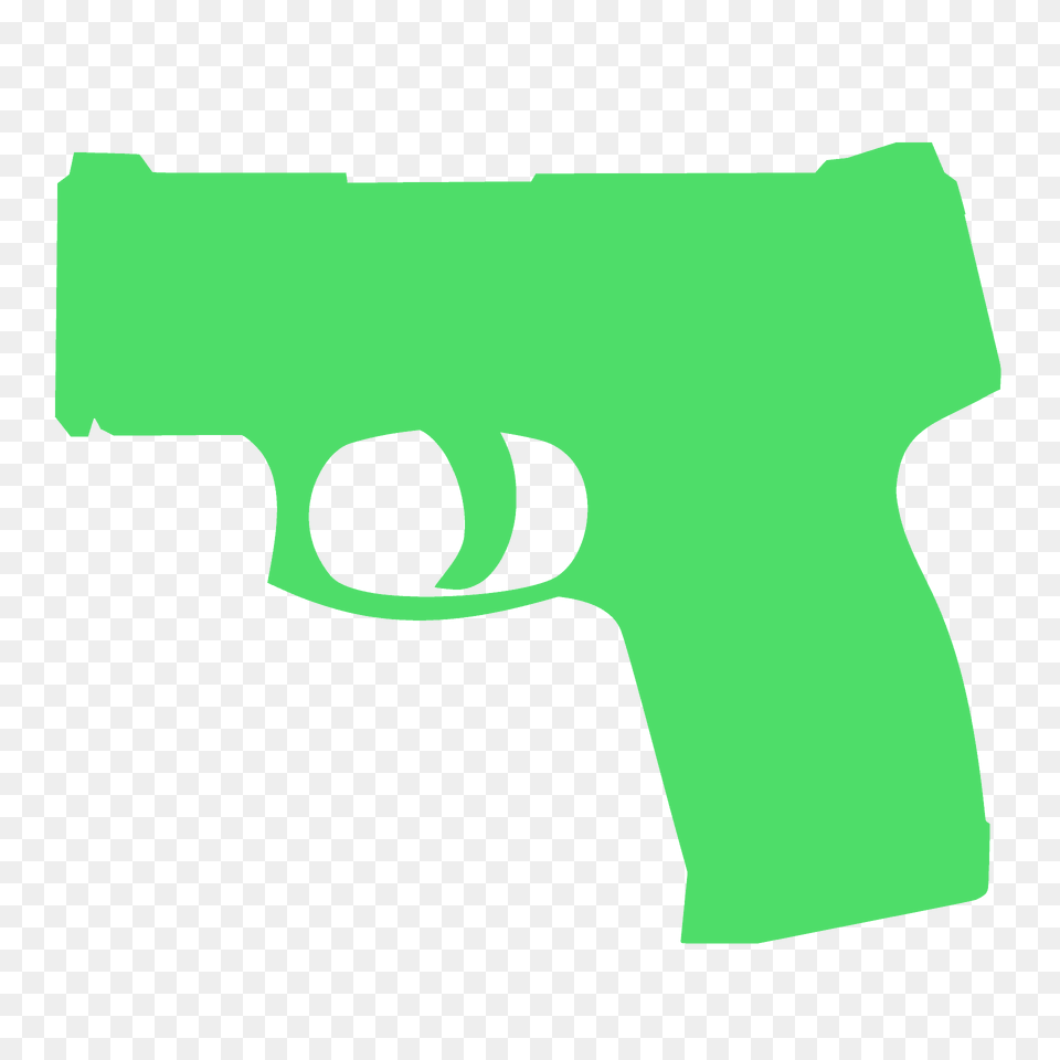 Gun 40 Silhouette, Firearm, Handgun, Weapon Free Png