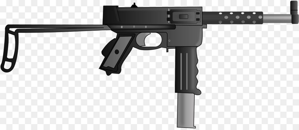 Gun Accessorymachine Gunangle Mat 49 Modified 762 Mm, Firearm, Rifle, Weapon, Handgun Png Image