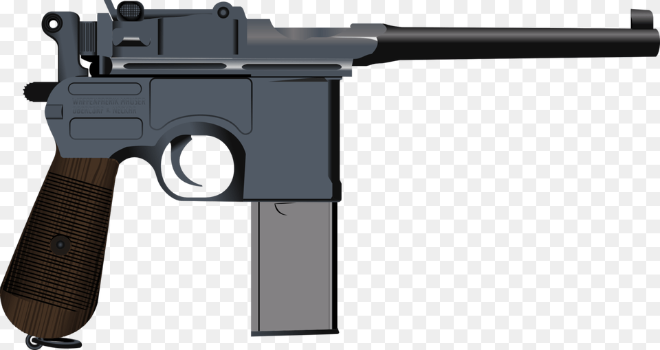 Gun Accessorymachine Gungun Barrel Mauser C96 Clipart, Firearm, Handgun, Weapon, Rifle Free Transparent Png