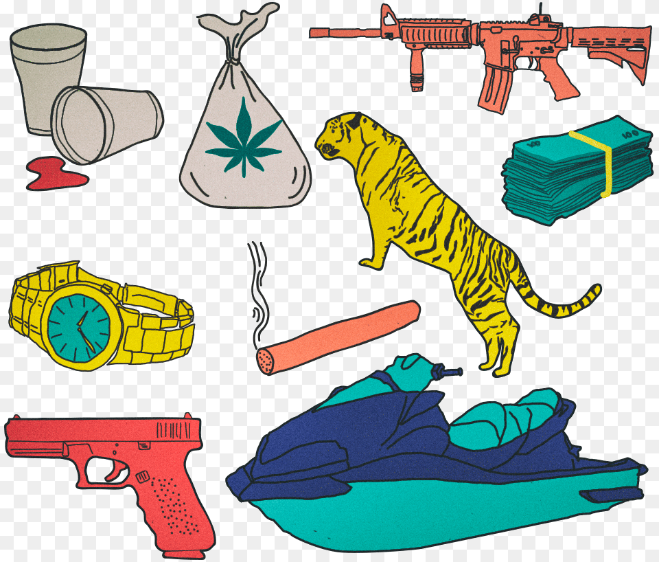 Gun Barrel, Animal, Mammal, Tiger, Weapon Png
