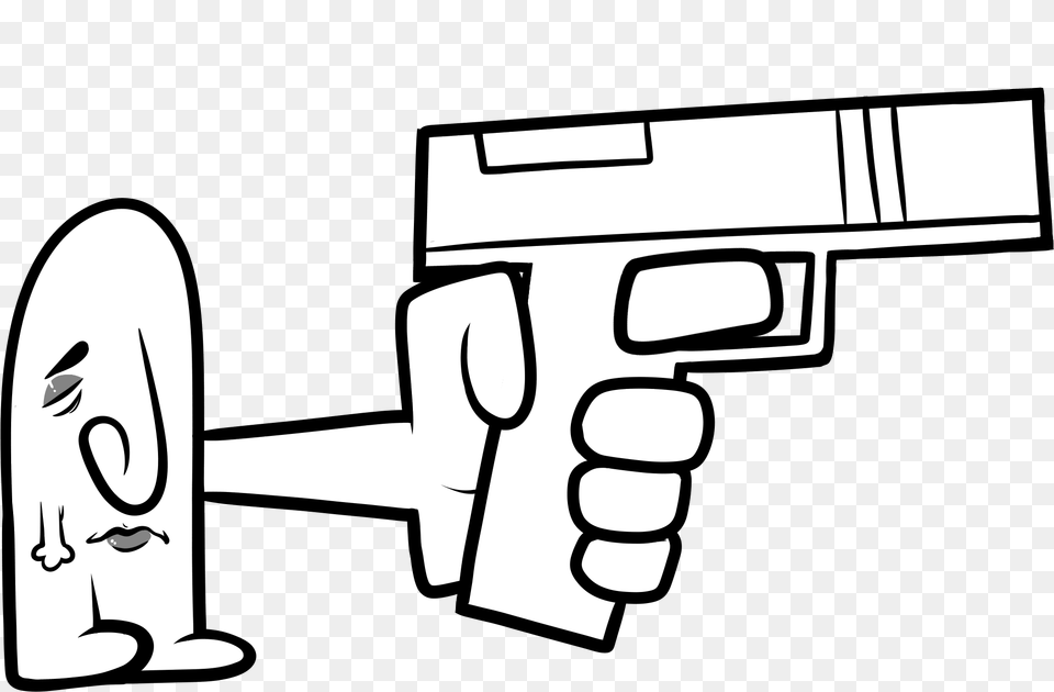 Gun Barrel Clipart, Face, Head, Person, Stencil Png Image