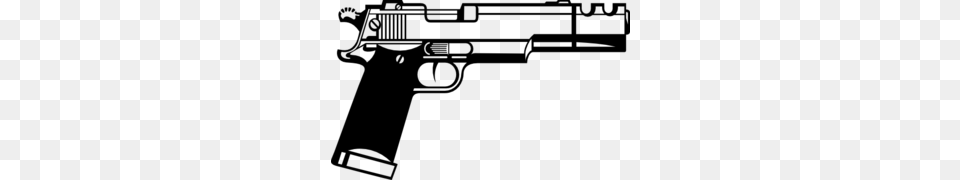 Gun Clip Art, Gray Png