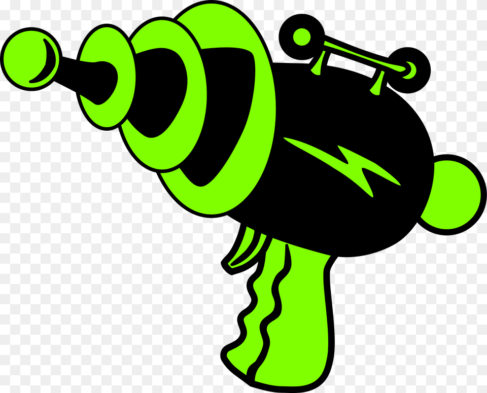 Gun Clipart, Green Free Png