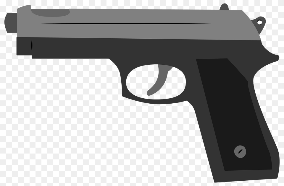 Gun Clipart, Firearm, Handgun, Weapon Free Png