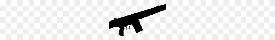 Gun Clipart Automatic Gun Silhouette Clip Art Vector, Gray Free Png