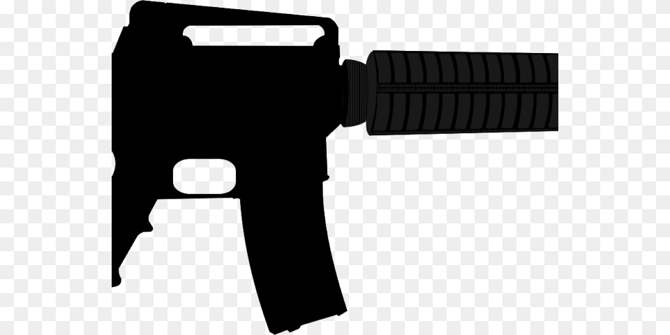 Gun Clipart Long Gun Airsoft Guns M4a1 Carbine, Firearm, Rifle, Weapon, Handgun Png Image