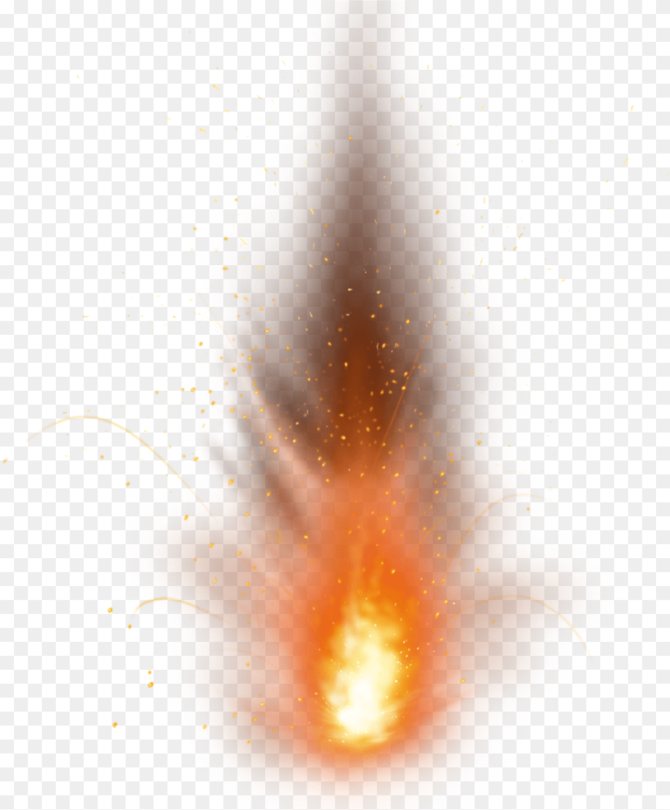 Gun Fire, Flare, Light, Mountain, Nature Png Image