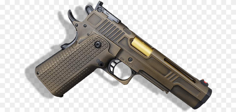 Gun Flare Cz 75 Tan, Firearm, Handgun, Weapon Free Png Download