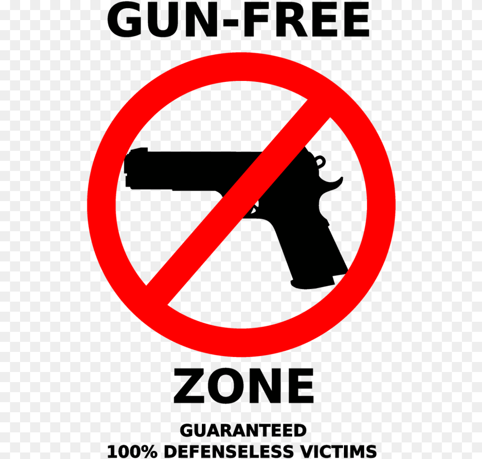 Gun Zone Sign, Symbol, Road Sign Free Png Download