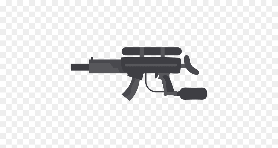 Gun Gray Silhouette, Firearm, Rifle, Weapon, Machine Gun Png Image