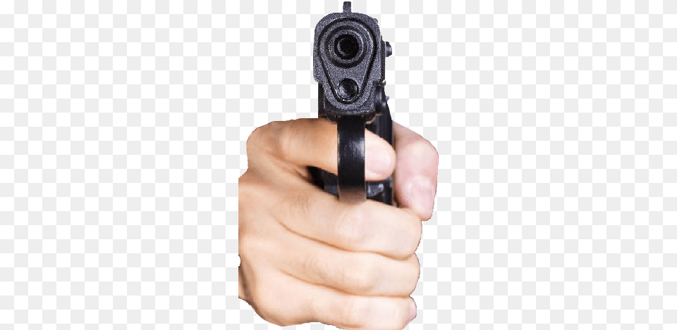 Gun Gunedit Meme Hand Frontfacing Gunpointingatcamera Hand With Gun Meme, Firearm, Handgun, Weapon, Rifle Free Png