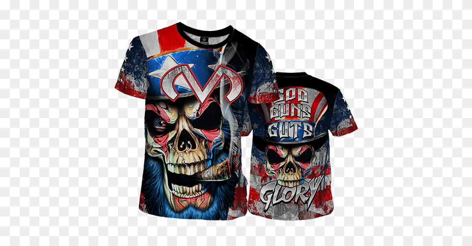 Gun Guts Glory Mojo Usa, Clothing, Shirt, Art, T-shirt Free Png