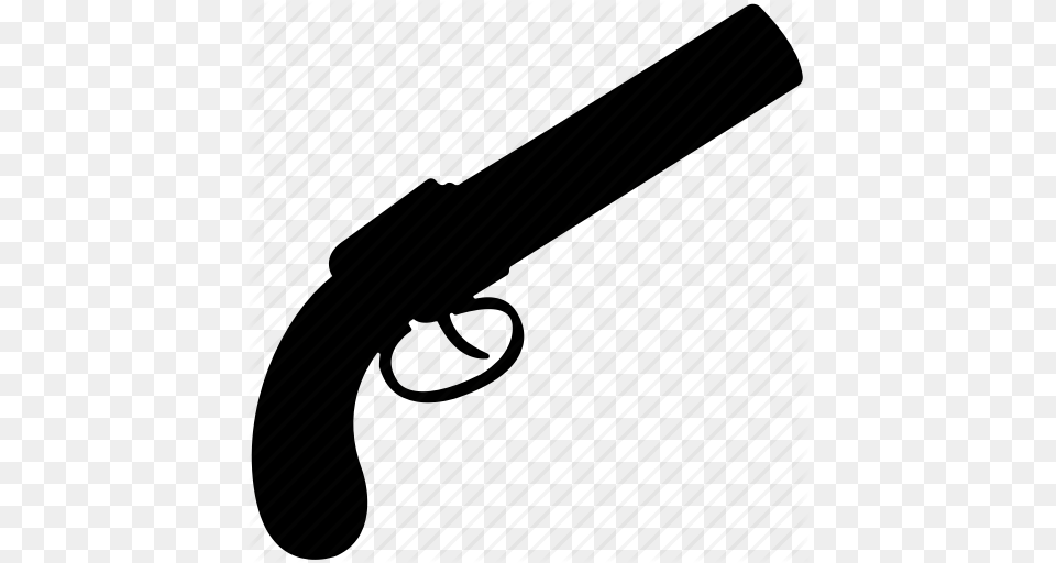 Gun Hand Gun Old Hand Gun Pistol Weapon Icon, Firearm, Handgun, Shotgun Png Image