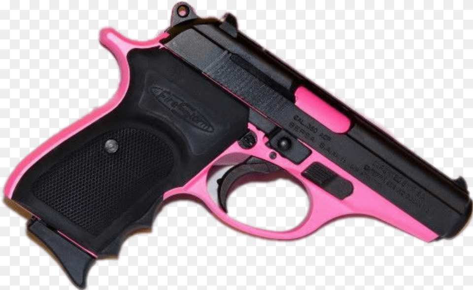 Gun Hand Gun Weapon Pink Black Shoot Swag Dope Revolver, Firearm, Handgun Png