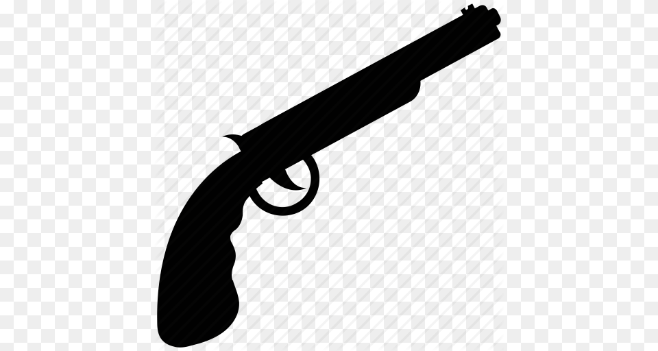 Gun Handgun Pistol Revolver Weapon Icon, Firearm, Shotgun Png Image