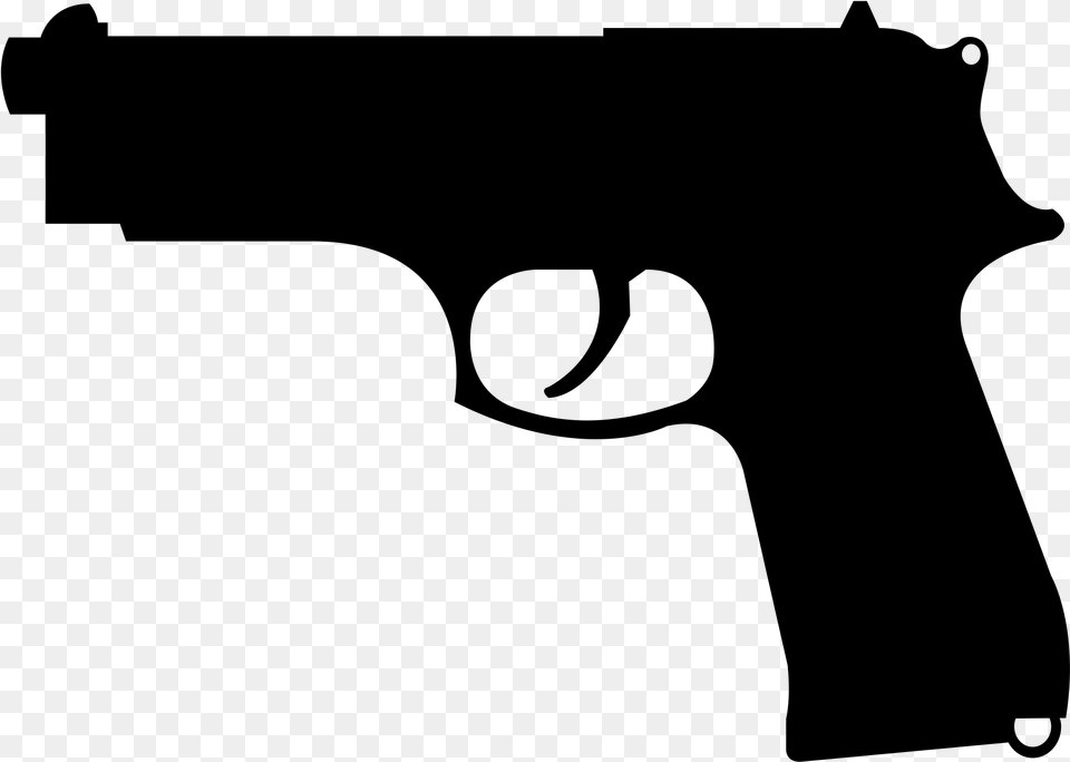 Gun Icon Gun Clipart Silhouette, Gray Png Image