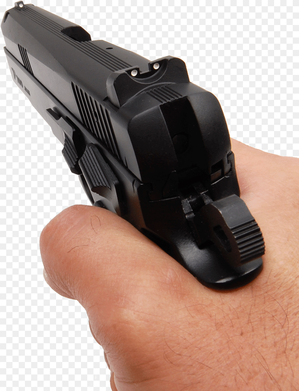 Gun In Hand, Firearm, Handgun, Weapon Png Image