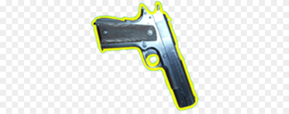 Gun M911 Yellow Outline Background Roblox Handgun, Firearm, Weapon, Appliance, Blow Dryer Free Png