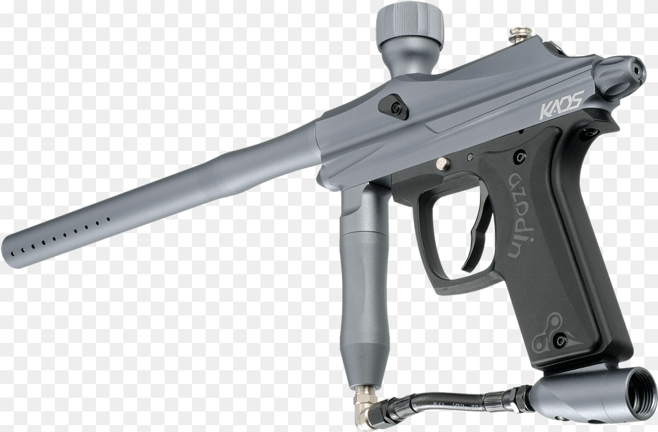 Gun Mental Blue Kaos Paintball Gun Marker Azodin Kaos Gold, Firearm, Handgun, Rifle, Weapon Free Transparent Png