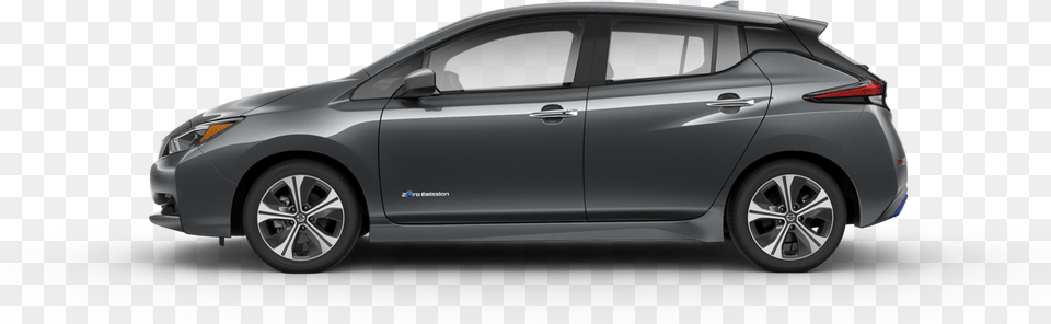 Gun Metallic Nissan Leaf 2019 Nissan Leaf S, Car, Transportation, Vehicle, Machine Free Transparent Png