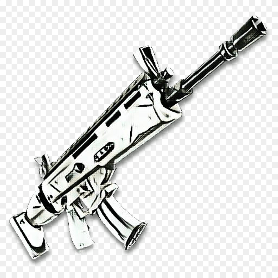 Gun Scar Fortnite, Firearm, Rifle, Weapon Free Png