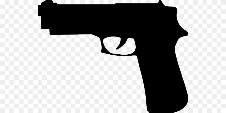 Gun Shot Clipart Black And White Gun Clipart, Firearm, Handgun, Weapon Png Image