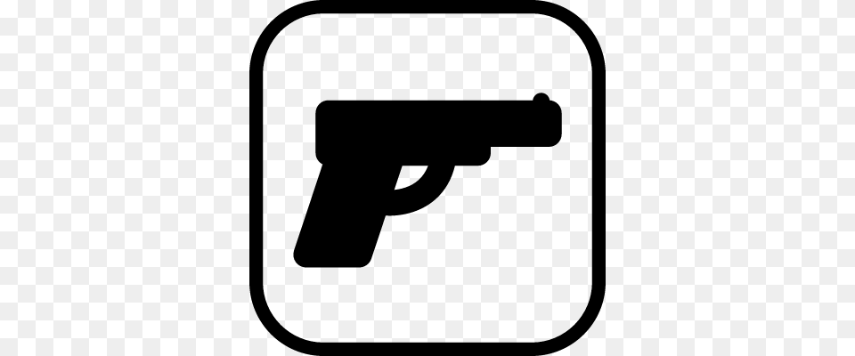 Gun Sign Vector Firearm Sign, Gray Png