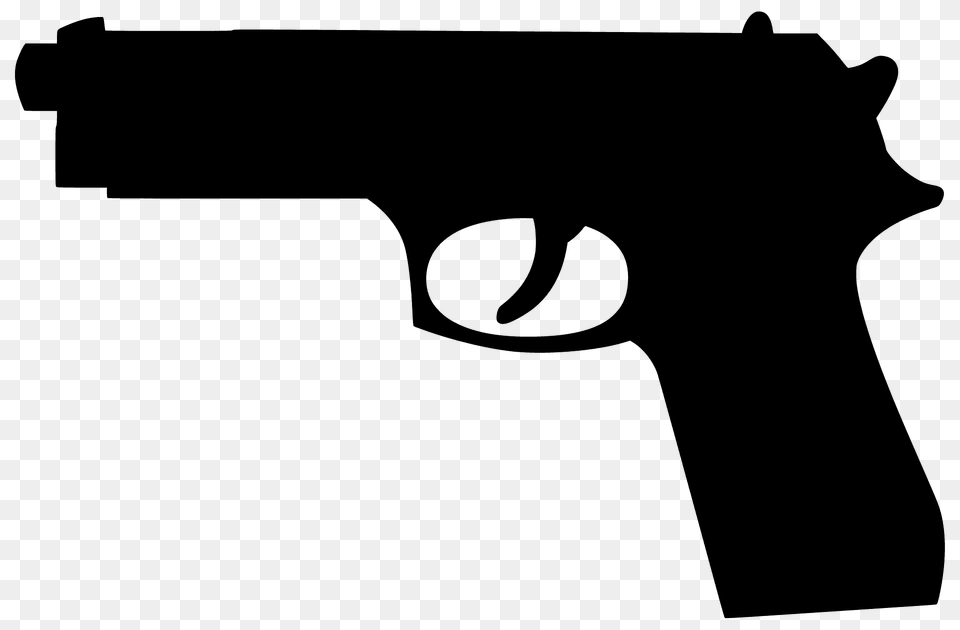 Gun Silhouette, Firearm, Handgun, Weapon, Animal Png