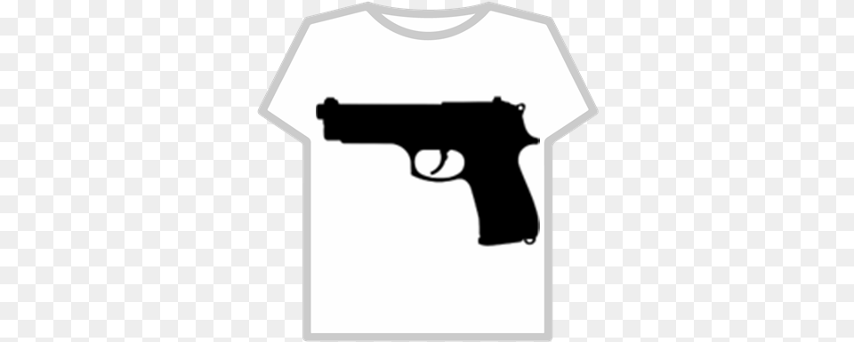 Gun Silhouette Roblox T Shirt Roblox Robux, Firearm, Handgun, Weapon Free Transparent Png