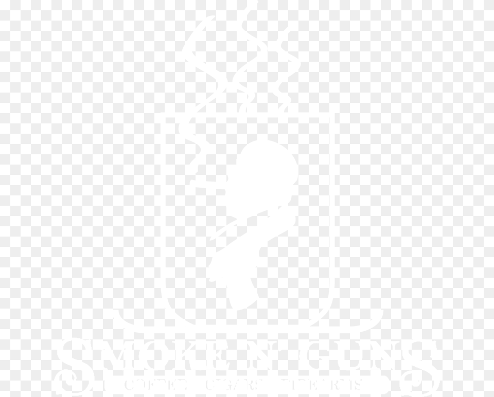 Gun Smoke Johns Hopkins Logo White, Stencil, Sticker, Baby, Person Free Png