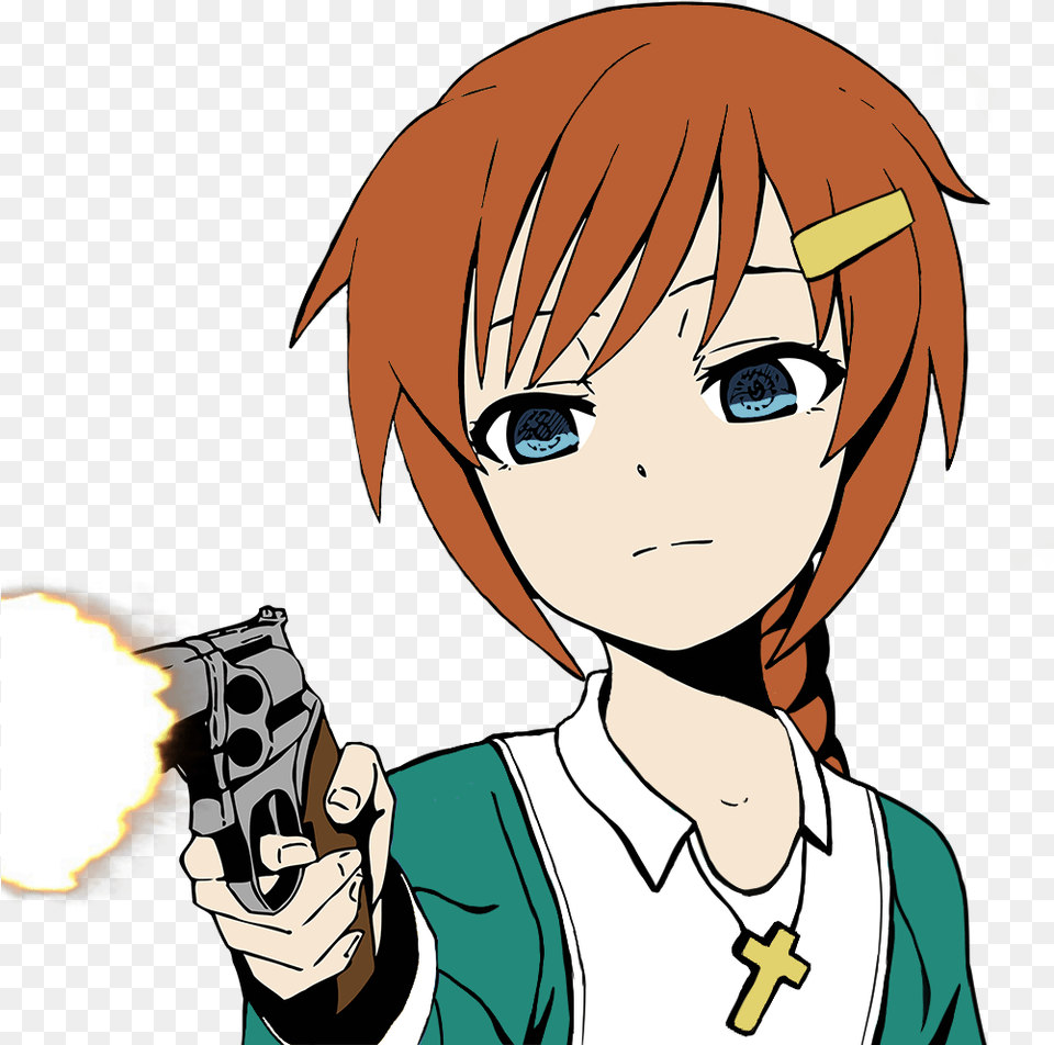 Gun To Head Anime, Book, Comics, Publication, Baby Png Image